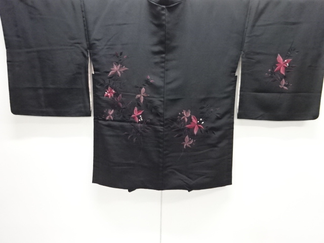 JAPANESE ANTIQUE HAORI / TAISHO ROMAN STYLE / SILK / BRANCH FLOWER